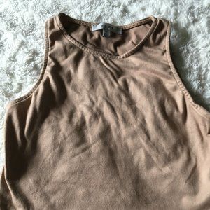 Brown sleeveless Top